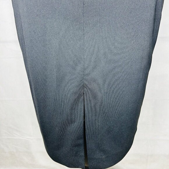 Cache Black Cocktail Dress 90s Y2K Black Sz 2 Beaded Top Vintage V-Neck - Picture 10 of 10